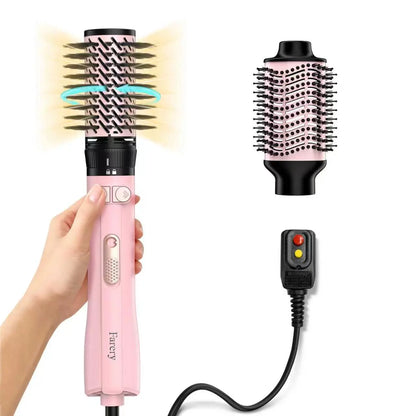 Farery Rotating Hot Air Brush Set 1000W — 4 in 1 Blow Dryer Brush Styler with Diffuser, Hold-To-Rotate round Brush for Volume, Smooth & Curl